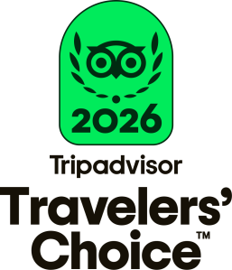 Tripadvisor 2026 Travelers' Choice award logo in green and black.
