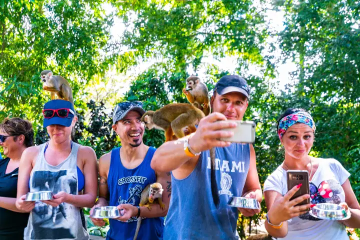 a group of people posing for the camera