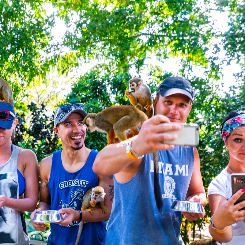 a group of people posing for the camera