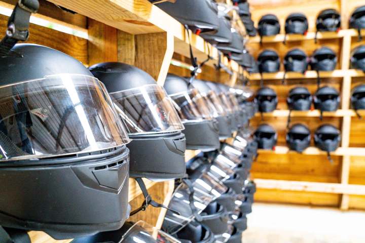 a grill in a parking lot